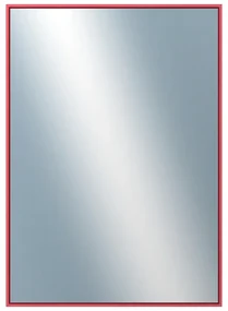 DANTIK - Zrkadlo v rámu, rozmer s rámom 50x70 cm z lišty Hliník červená m. (7002244)