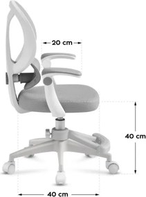 Detská otočná stolička Mark Adler Junior 4.5 Grey