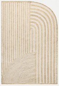 Ručne viazaný kusový koberec Elka J-52 Natural, 120x170, béžová, chodba / predsieň, Diamond Carpets India