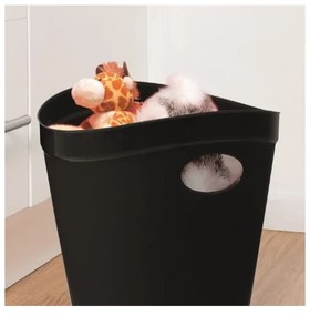 Čierny odpadkový kôš na papier Addis Flexi, 27 x 26 x 34 cm