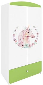 Skriňa Babydreams zelená – Kôň