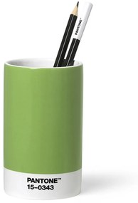 PANTONE Porcelánový stojan na ceruzky — Green 15 343 Ø 7 × 11,5 cm