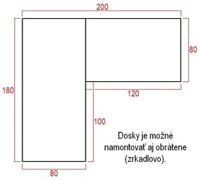 Výškovo nastaviteľný stôl OfficeTech Angle, 180 x 200 cm, sivá podnož, biela