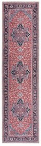 Vínovočervený umývateľný behúň s prímesou recyklovaných vlákien 60x230 cm Windsor – Flair Rugs