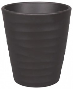 Obal na kvetináč WAVE ORCHID vlny keramický mat antracitový