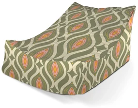 Sablio Sedací vak Lounge Retro ornament - 120 x 100 x 80 cm