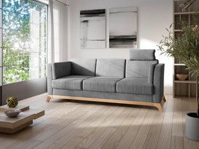 XXXLutz TROJMIESTNA POHOVKA, textil, sivá Sit & More - Sedačky - 000144022311