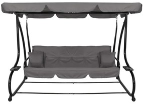 Záhradná hojdačka LINDA SPRINGOS GS0003-sivá