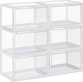 XXXLutz REGÁL NA TOPÁNKY, priehľadné, 72/66/28 cm Boxxx - Online Only drobný nábytok - 002543015501