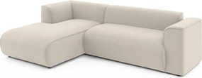 Béžová rohová pohovka (ľavý roh/s leňoškou) Merid – Ropez