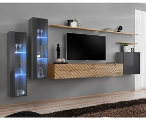 Obývacia Stena Switch XI Line Grafit/Wotan