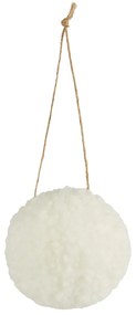 HANG ON Plyšová guľa 8 cm - biela