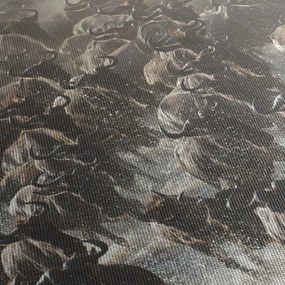 Obraz - Stádo pakoňov (90x60 cm)