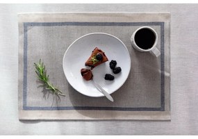 Ľanové prestieranie Laina 46x32, ľan-tmavo sivej