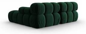 Zelená zamatová rohová pohovka (pravý roh) Bellis – Micadoni Home