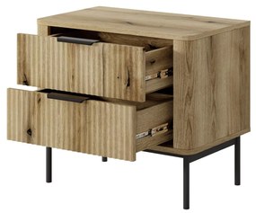 Nočný stolík Wilsire (dub coast evoke + čierna). Vlastná spoľahlivá doprava až k Vám domov. 1097503