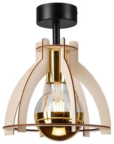 Prisadený luster LANDO 1xE27/15W/230V buk