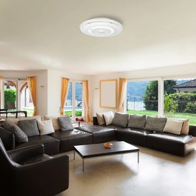 Stropné LED svietidlo Volta, 1x LED 36w, 3000-4000k, w, s ovládačom