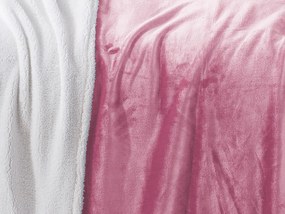 XPOSE® Detská mikroplyšová deka Exclusive s baránkom - ružová 130x180 cm