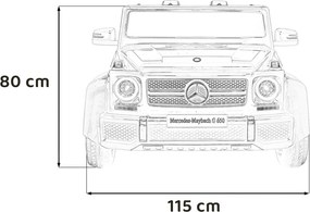 Ramiz Mercedes Benz MAYBACH G650 STRONG vozidlo Čierna