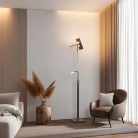 Eglo 33182 -LED Stmievateľná stojacia lampa SOLANO 1xLED/26W/230V+1xLED/3,2W chróm