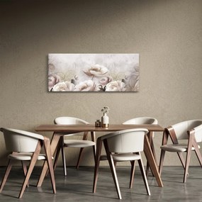 Obraz - Ružové kríky (120x50 cm)