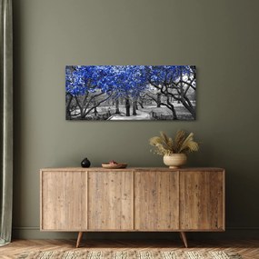 Obrázok - Modré stromy, Central Park, New York (120x50 cm)