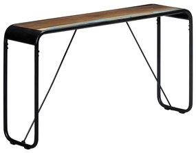 Konzolový stolík 140x35x76 cm, recyklovaný masív