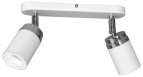 Luminex Bodové svietidlo RENO 2xGU10/8W/230V biela/chróm LU5137