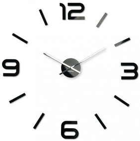 Dizajnové nalepovacie hodiny 80 cm Biela