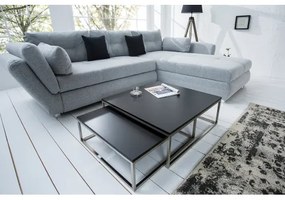 Konferenčný stôl 37118 75x75cm 2-Set Čierny - Komfort-nábytok