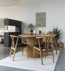 Okrúhly jedálenský stôl v dekore topoľa ø 120 cm Boavista – House Nordic