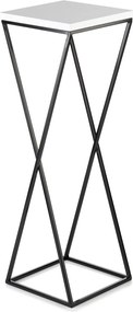 STOJAN NA KVETINÁČ LOFT6 70X24X24 CM ČIERNA/BIELA