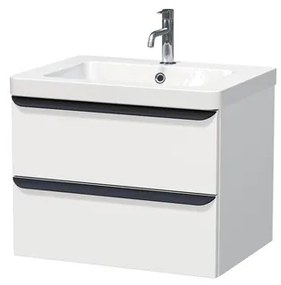 Kúpeľňová skrinka s umývadlom Naturel Pavia 65x53x49 cm biela mat PAVIA365ZCE, 1 ks