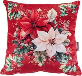 Sada 3 ks obliečok na vankúšiky RED POINSETTIA 45 x 45 cm