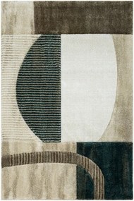 Koberec Kandy N372A béžový / fľaškovo zelený