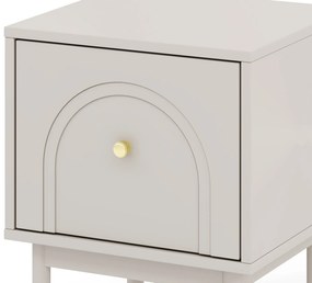 Nočný stolík Mazoma 41 cm kašmír/zlatý