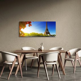 Obraz - jeseň v Paríži (120x50 cm)