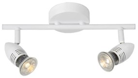 Lucide Lucide 13955/10/31 - LED bodové svietidlo CARO-LED 2xGU10/5W/230V biele LC1179