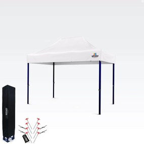 BRIMO Nožnicový párty stan EXCLUSIVE oceľ 2x3 m bez stien biely