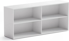 Kancelársky regál BLOCK, 1600 × 400 × 710 mm, biela