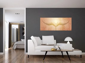 Obraz - Anjelská abstrakcia (120x50 cm)