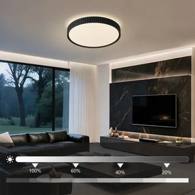 BRILAGI - LED stmievateľné stropné svietidlo ORINO LED/54W/230V 3000-6000K čierne, priemer 43 cm + DO (diaľkové ovládanie)