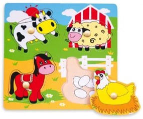 Viga Drevené puzzle - Domáce zvieratá