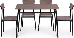 Sada nábytku do jedálne, kuchyne, stôl, 4 stoličky MALMO