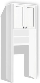 Kúpeľňová skrinka Retro KR 18 vysoká nad práčku farba lamina: biela 113