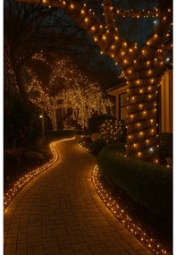 Vianočné svetielka vonkajšie FLASH teplá biela 300 LED