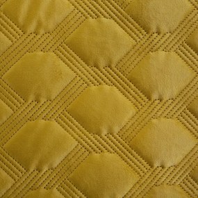 Dekorstudio Elegantný zamatový prehoz na posteľ SOFIA 5 medovozlatý Rozmer prehozu (šírka x dĺžka): 200x220cm