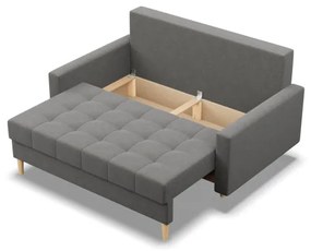 Dvojmiestna pohovka ELMA rozkladacia, tmavosivá