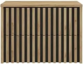 Kúpeľňová skrinka s krycou doskou SAT Delano 80x56x45 cm dub mat DELANO80ZDCDE